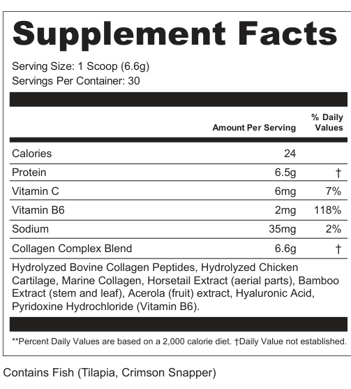 Supplement Facts for Lunar Crest