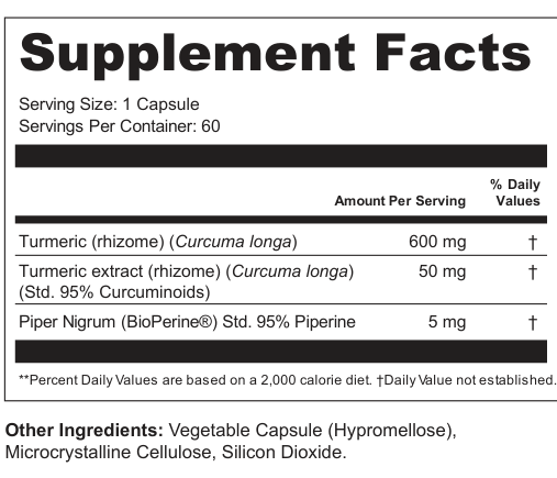 Supplement Facts for Ember Tress