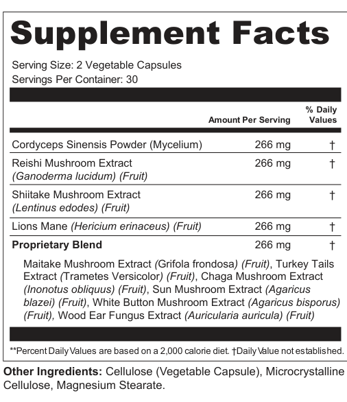 Supplement Facts for Grove Spire