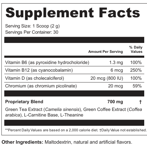 Supplement Facts for Grove Tread